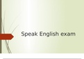 Engels examen spreken