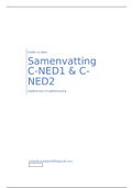 De C-NED1 en C-NED2 samenvatting 
