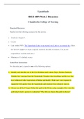 Chamberlain College of Nursing -RELI 448N Week 2 Discussion: Upanishads-100% Correct