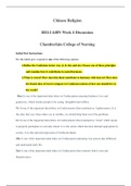 Chamberlain College of Nursing -RELI 448N Week 4 Discussion: Chinese Religion_Verified Answers.