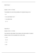 MATH 302 Quiz 2 – Question and Answers/MATH 302 QUIZ 2 – QUESTION AND ANSWERS – SET 2{GRADED A PLUS}