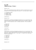 PSYC 300 Week 4 Midterm Exam/PSYC 300 MIDTERM EXAM 2 – QUESTION AND ANSWERS{GRADED A PLUS}