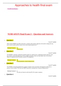 NURS 6521N Final Exam 2 – Question and Answers{GRADED A}