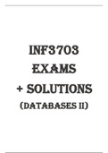AWESOME INF3703 BUNDLE! 5 Exam solutions & Detailed Summary