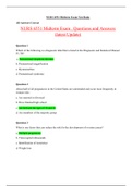 NURS 6551 Midterm Exam. Questions and Answers (latest Update), 100% Correct, Download to Score A