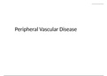 Peripheral Vascular Disease Questions and Answers (latest Update), 100% Correct, Download to Score A