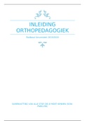 Samenvatting literatuur Inleiding Orthopedagogiek