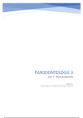Parodontologie 3 - Mondzorgkunde jaar 3