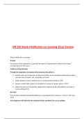 NR 500 Week 4 Reflection on Learning (Dual Version){GRADEDA}