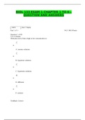 BIOL 133 EXAM 1 CHAPTER 1 TO 6 – QUESTION AND ANSWERS {100%}
