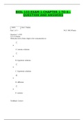 BIOL 133 EXAM 1 CHAPTER 1 TO 6 &ndash; QUESTION AND ANSWERS &lbrace;100&percnt;&rcub;
