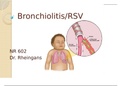 NR 602 Bronchiolitis/ Respiratory Syncytial Virus Presentation