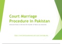 Get Know the Procedure of Court Marriage in Pakistan 