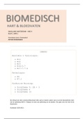 HBO-V jaar 1, periode 1 -  samenvatting boek hart en bloedvaten - biomedische kennistoets - inholland