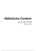 Samenvatting Geschiedenis Historische Context Koude Oorlog Feniks VWO