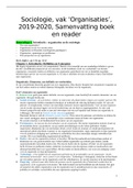 Samenvatting Boek en Reader Organisaties 2019-2020