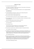 MN 502 Unit 7 Quiz 4 Study Guide Question and Answers: Kaplan University