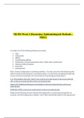 NR 503 Week 2 Discussion: Epidemiological Methods – MRSA{GRADED A}
