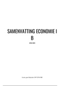 Samenvatting Economie 1 B (T)EW/HIR