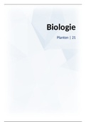 Samenvatting Biologie Hoofdstuk 21 Planten 6 vwo