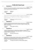NURS 6521 Final Exam / NURS6521 Final Exam (V2)(100 Q/A): Advanced Pharmacology (2020/21, All Correct Answers)