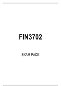 FIN3702 EXAM PACK 2020