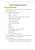 NURS 6541 Midterm Exam Guide / NURS6541 Midterm Exam Review  : Primary Care of Adolescents and Children (2020/21, All Correct) 