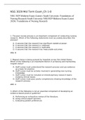 NSG 3029 Midterm Exam, Final Exam(Latest): South University: Foundations of Nursing Research South University NSG3029 Midterm Exam (Latest 2020): Foundations of Nursing Research