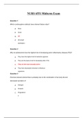 NURS 6551 Midterm Exam / NURS6551 Midterm Exam(3 Versions)(Each 50 Q/A): Primary Care of Women (2020/21, All Correct Answers)