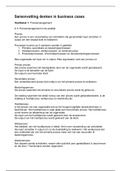 Samenvatting Procesmanagement in de praktijk, ISBN: 9789491743832  Denken in business cases