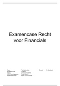 Eindopdracht Masterclass recht voor financials eindcijfer 9&period;0