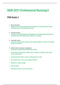 NUR 2571 / NUR2571: Professional Nursing II / PN 2 Exam 1 (Latest 2020 / 2021) Rasmussen
