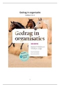 Samenvatting Gedrag in organisaties&comma; 14e editie met MyLab NL toegangscode&comma; ISBN&colon; 9789043037204  Arbeid- en organisatiepsychologie