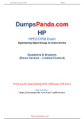 HPE2-CP08 PDF Dumps