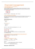 Samenvatting financieel management 3HM