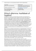 Perfecte reflectie - verslag over een ethisch dilemma (HEEL CREATIEF)