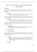 Exam 2 NCLEX practice questionsALH 2202-General Pharmacology ,100% CORRECT