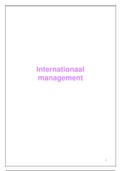 Samenvatting - International Management
