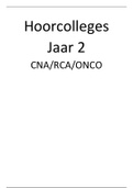 Fysiotherapie Hoorcolleges Jaar 2 Extramuraal:CNA/RCA/ONCO, Hogeschool Utrecht