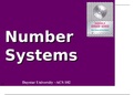 Introduction to computer science - Number Systems