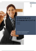 Moduleopdracht Corporate Communicatie (cijfer 7) incl. verbeterpunten en opdrachtomschrijving BEHAALD