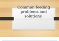 Feeding Problems and Solutions - Nutrition 