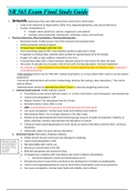 NR 565 Final Exam Latest Study Guide Complete & Detailed
