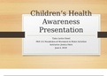 CHILDREN HEALTH AWARENESS