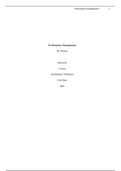 MGNT949 Assessment 2: Performance management (Graded A) / 2022 