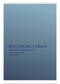 Biología Celular: Metabolismo y Reproducción Celular