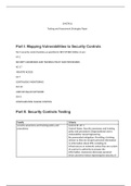  CMGT431 Testing and Assessment Strategies Paper   Part I: Mapping Vulnerabilities to Security Controls My 5 security control families as specified in NIST SP 800-53(Rev.4) are: AT-1  SECURITY AWARENESS AND TRAINING POLICY AND PROCEDURES AC-17  REMOTE ACC