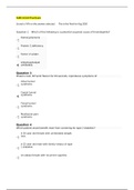 Primary Care of Adults Across the Lifespan FINAL EXAM QUESTION WITH ANSWERS