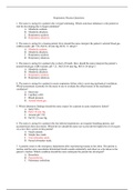 Exam (elaborations) COMPLEX NR341 (COMPLEX NR341)/NR 341 Respiratory Practice Questions & Answers Recently Current One 2020.