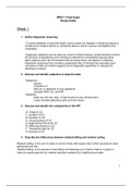 NR 511 Final Exam study guide Latest 2020(Chamberlain College of Nursing